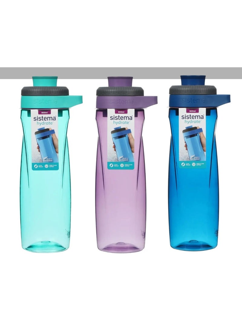 Sistema Twist n Chug Bottle 900ml Twist n Chug Bottle 900ml. (Minty Teal, Ocean Blue, Misty Purple) - 1pcs - Image 1