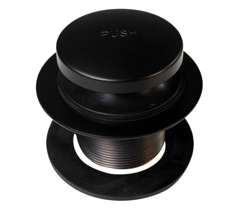 Westbrass D931K-12 Universal 1-3/8" Fine Thread Tip-Toe Bathtub Drain Plug Trim Set with One-Hole Overflow Faceplate and 1-1/2" Adapter Bushing, Oil Rubbed Bronze - Image 3