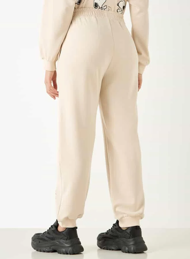 SP Characters Snoopy Dog Print Joggers with Elasticated Waistband
