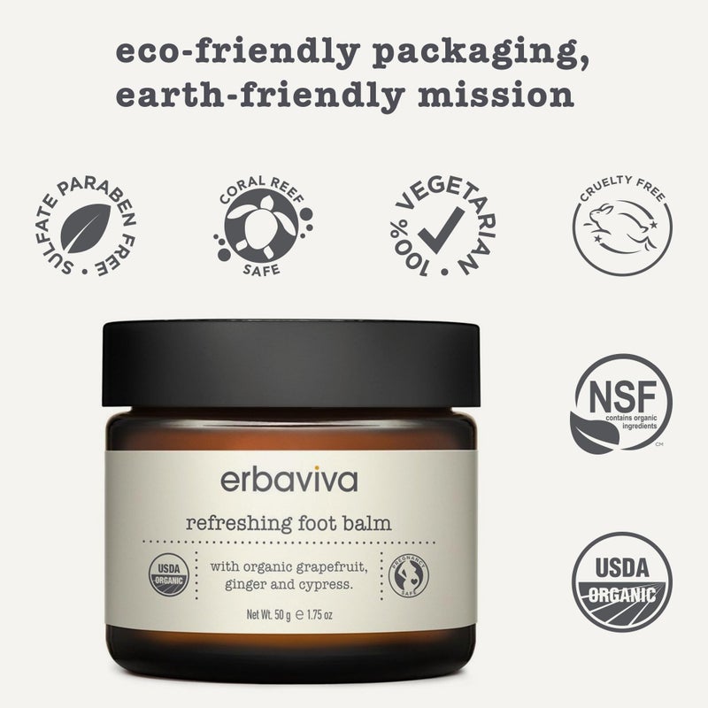 erbaviva Refreshing Foot Balm, 1.75 oz - Image 3