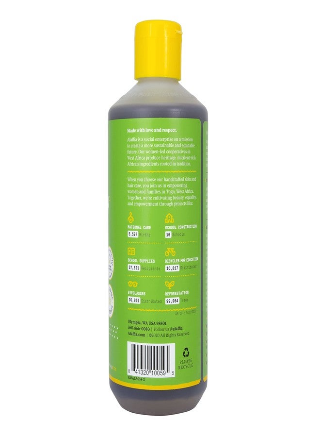 Alaffia Hair Care, Everyday Coconut Shampoo, Gentle & Hydrating Daily Cleansing, Wavy & Curly Hair Products, Vitamin E, Virgin Coconut Oil, Ginger Extract, 16 Fl Oz - Image 2