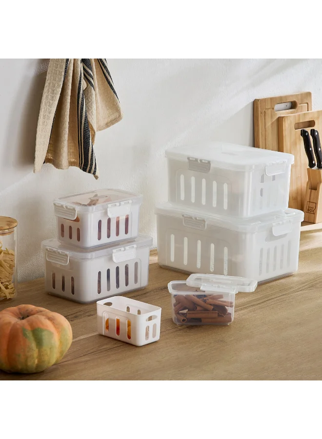 Home Box Sistematico Clip Lock Canister with Drainage - 2000 ml