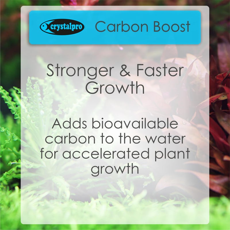crystalpro Carbon Boost - Liquid Carbon Source for Aquarium Plants - CO2 Alternative for Faster Growth in Freshwater Tanks - Part of The Flora Nutrition Series - 4.2 fl oz - Image 3