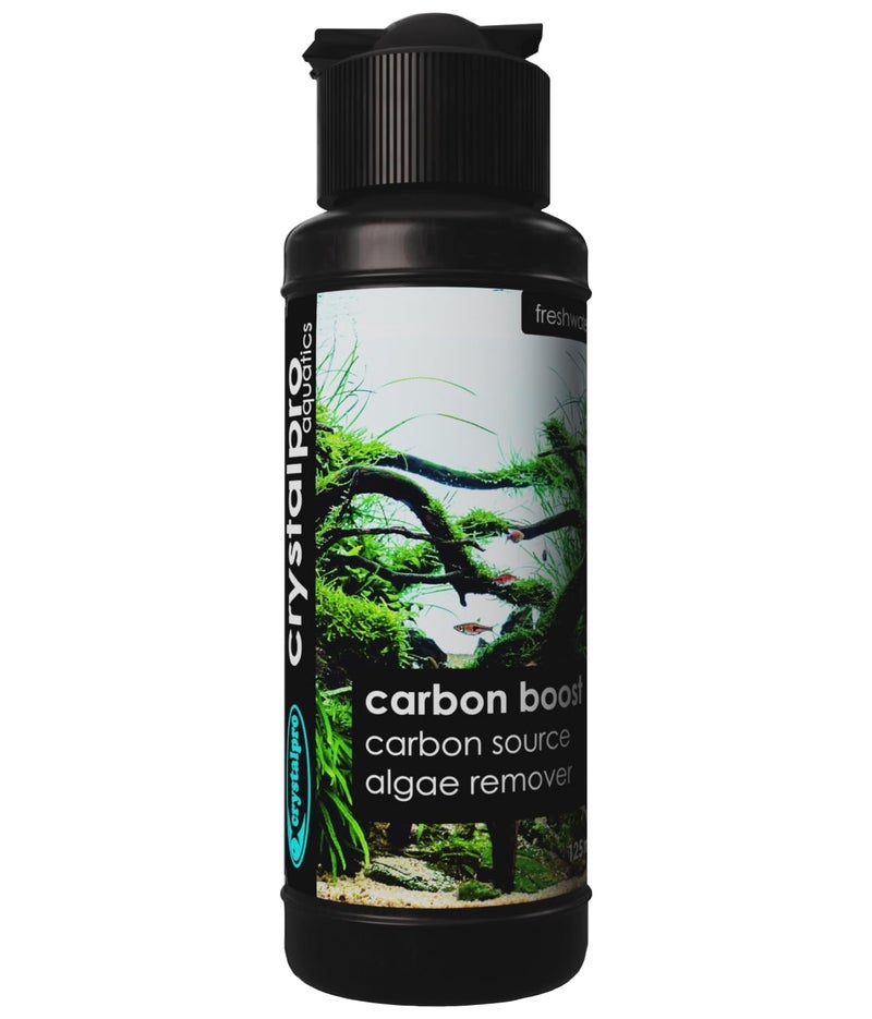 crystalpro Carbon Boost - Liquid Carbon Source for Aquarium Plants - CO2 Alternative for Faster Growth in Freshwater Tanks - Part of The Flora Nutrition Series - 4.2 fl oz - Image 1