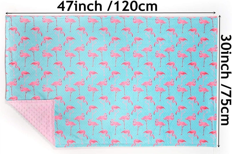 NObranded Super Soft Minky Baby Blanket With Double Layer Dotted Backing - Pink Flamingo Security for Newborns, Nursery, Stroller, Receiving, Toddlers, Crib Bedding for Boy or Girl (30 x 47 Inch) - Image 2