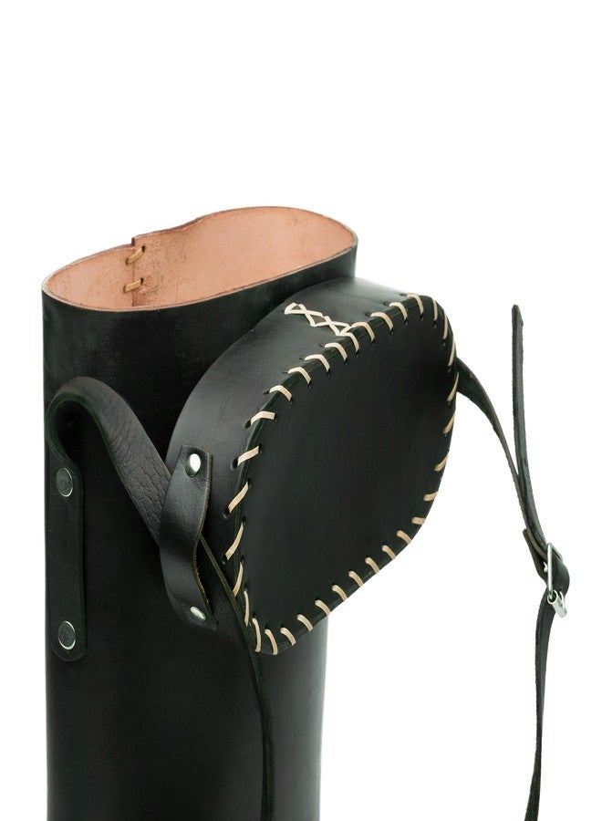 THEARG Matero Bag for Yerba Mate Gourd and Thermos, Fully Leather, Handmade Artisanal, With Handle and Shoulder Strap, Essential for Travel, Picnic, Camping and Home Use - (Color Black) - Image 2