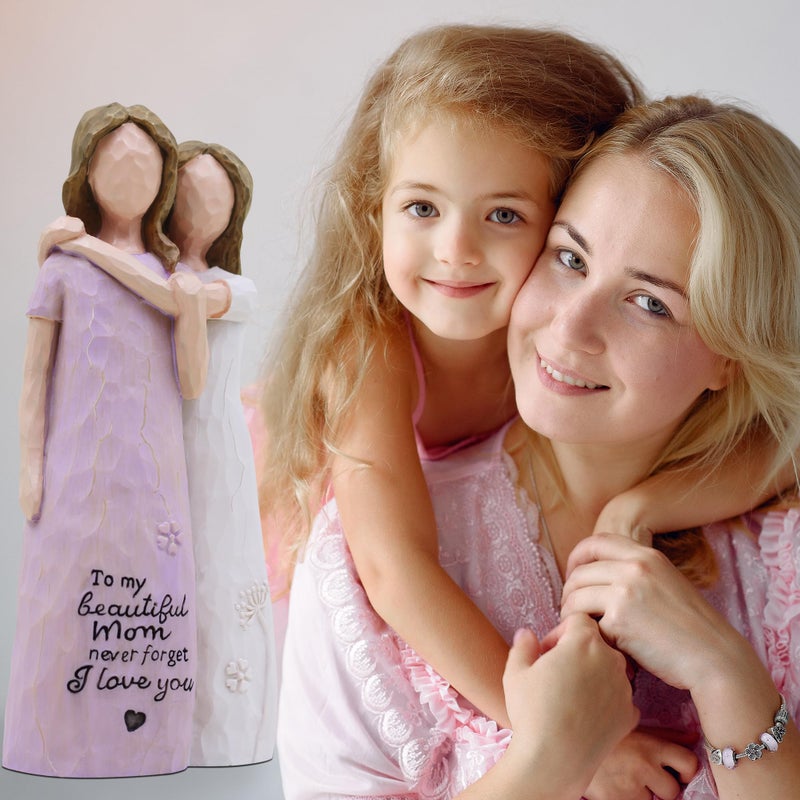 AcowSpt Mom Birthday Gifts, Mother of The Bride Gift, Mom Valentine Gift, Sculpted Hand-Painted Figurine - Image 3