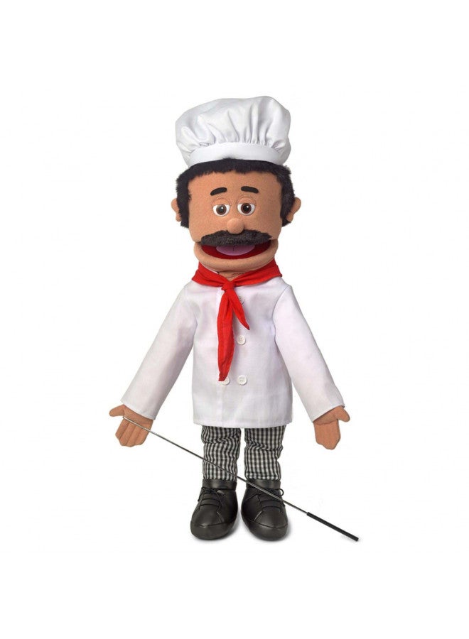 Silly Puppets 25" Chef Luigi, Full Body, Ventriloquist Style Puppet - Image 1
