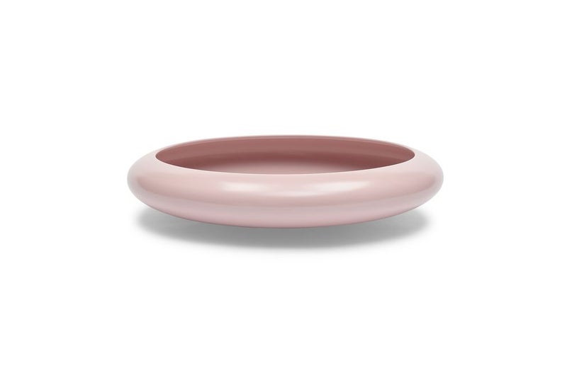 Fatboy Oloha Bowl with Rechargeable Lamp | Multifunctional | Lamp: ABS and silicone | Shade: Steel | Suitable for Indoor & Outdoor Use | Stepless dimmable | (37.5 x 8.2 cm) Large, Soft Pink - Image 5