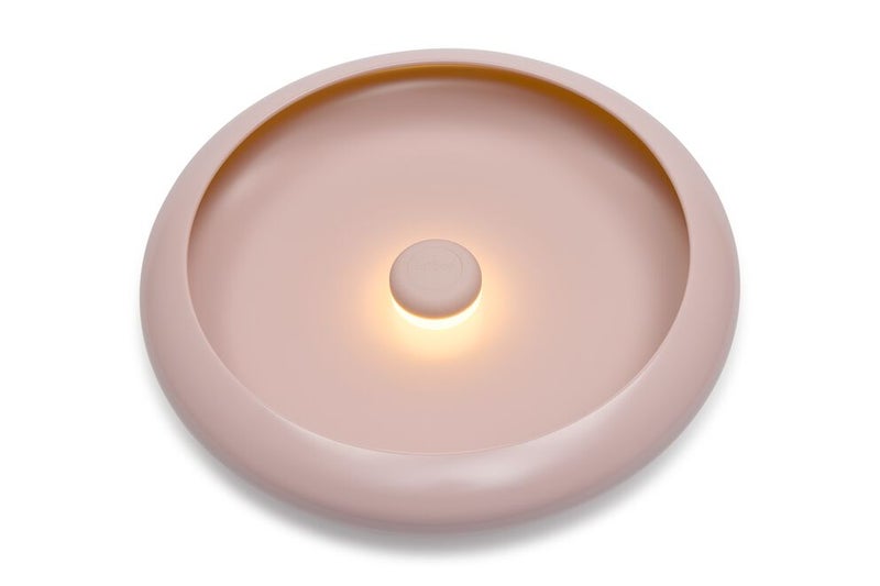 Fatboy Oloha Bowl with Rechargeable Lamp | Multifunctional | Lamp: ABS and silicone | Shade: Steel | Suitable for Indoor & Outdoor Use | Stepless dimmable | (37.5 x 8.2 cm) Large, Soft Pink - Image 4