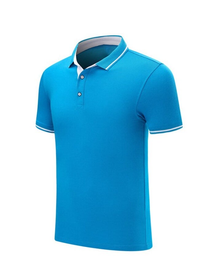 NIBEMINENT Summer catering work clothes short-sleeved men barbecue hot pot milk tea chef restaurant waiter T-shirt - Image 1