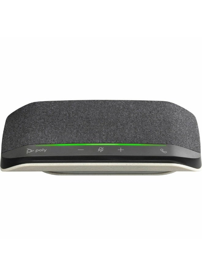 Poly Sync 10 USB-A/USB-C Speakerphone, Compact Desk Speakerphone with 2-Mic Steerable Array, Full-Duplex Audio, Touch Controls, IP64 Dust & Water Resistant, Windows & macOS Compatible | 772C3AA - Image 1