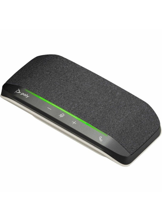 Poly Sync 10 USB-A/USB-C Speakerphone, Compact Desk Speakerphone with 2-Mic Steerable Array, Full-Duplex Audio, Touch Controls, IP64 Dust & Water Resistant, Windows & macOS Compatible | 772C3AA - Image 2