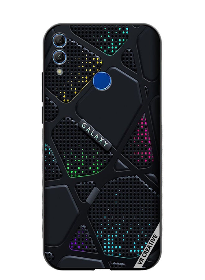 Protective Case Cover For Honor 10 Lite Galaxy Design Multicolour