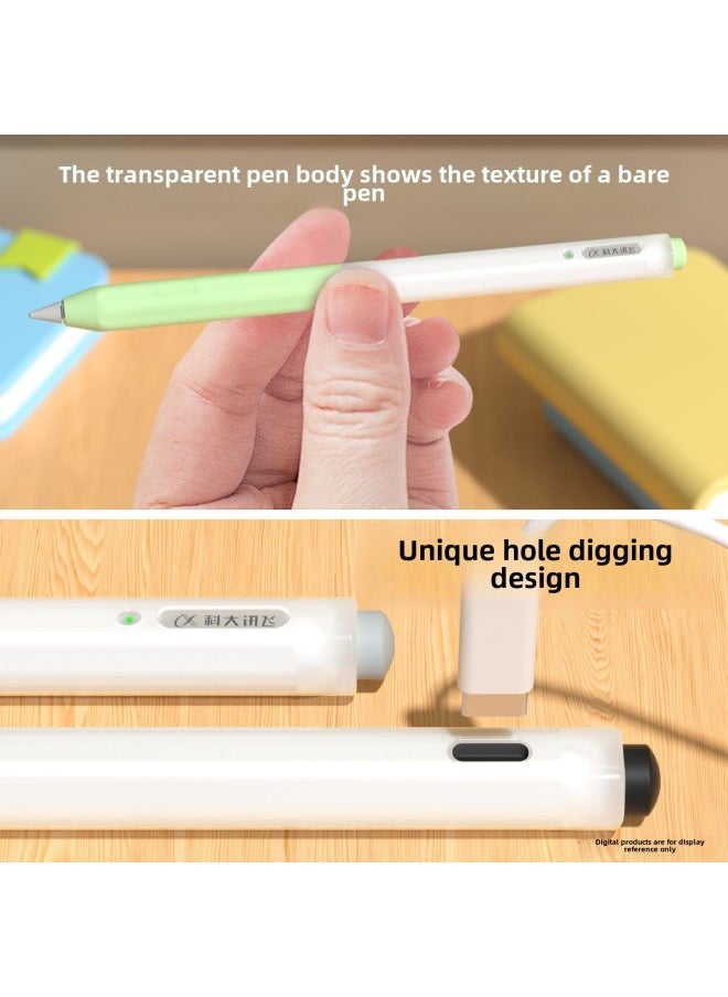 Generic Suitable For HKUST Xunfei AI Learning Machine 2 Generation Handwriting Pen Protective Cover HKUST Xunfei Pen Cover Segmented Pen Cover-Color:Business Gray  - Image 5