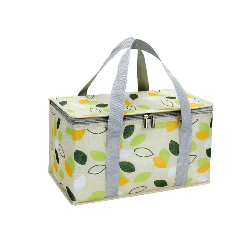 Korean style picnic spring outing moisture-proof mat thickened picnic outdoor mat portable picnic waterproof picnic cloth No. 12 small leaf picnic bag 
