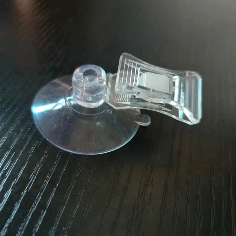 Suction Cup Plastic Clip With Pop Clip Double-Ended Deformation Clip Transparent Suction Glass - Image 3