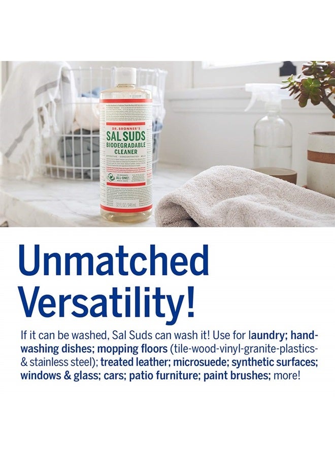 Dr. Bronner's منظف سال سادس القابل للتحلل (16 أونصة) - منظف متعدد الاستخدامات، منظف الصنوبر للأرضيات، الغسيل والأطباق، مركز، يقطع الدهون والأوساخ، منظف قوي، لطيف على البشرة - Image 5