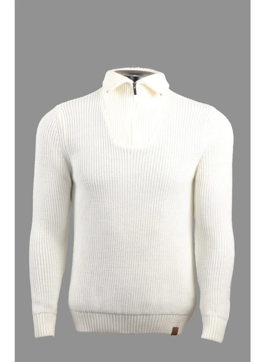 الكسندر جاردي Alexandergardı Zippered Half Turtleneck Sweater (E22-5718)