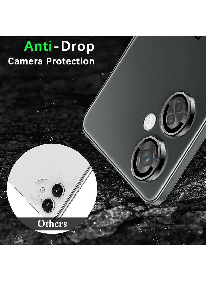Pack Camera Lens Protectors for Galaxy S24 Ultra Scratch-Resistant Ultra-Thin Tempered Glass Camera Cover Screen Protector Metal Individual Ring Camera Lens Protector