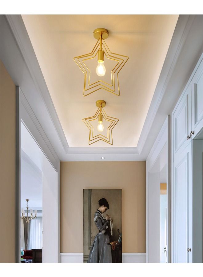 fashionhome Modern Creative Iron Ceiling Lamp for Living Room Bedroom Balcony Ceiling Lighting Fixture  - Image 4