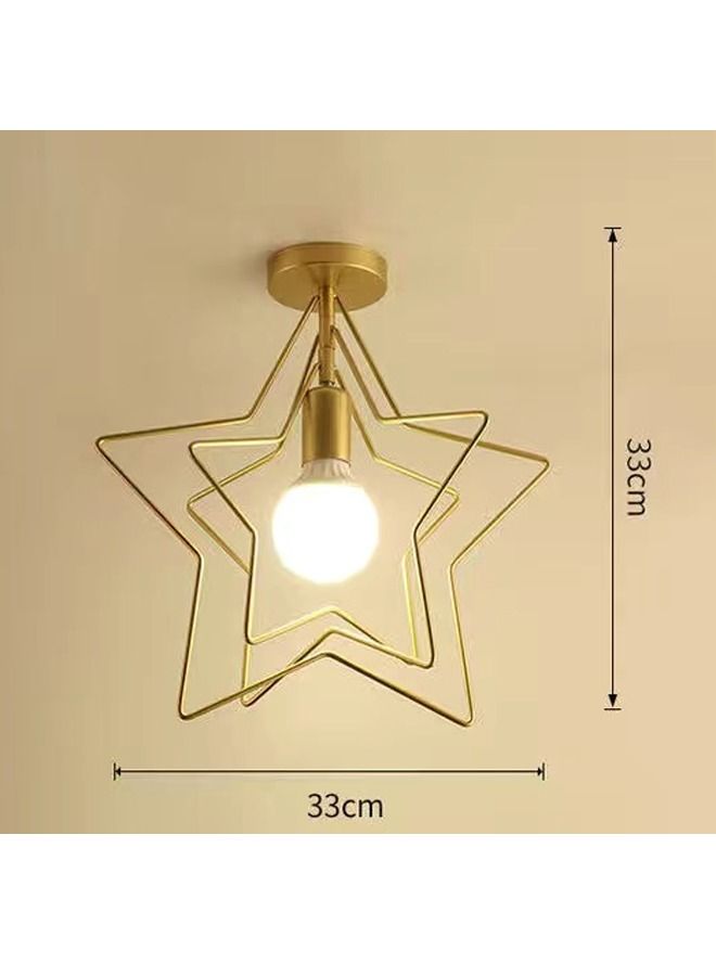 fashionhome Modern Creative Iron Ceiling Lamp for Living Room Bedroom Balcony Ceiling Lighting Fixture  - Image 3