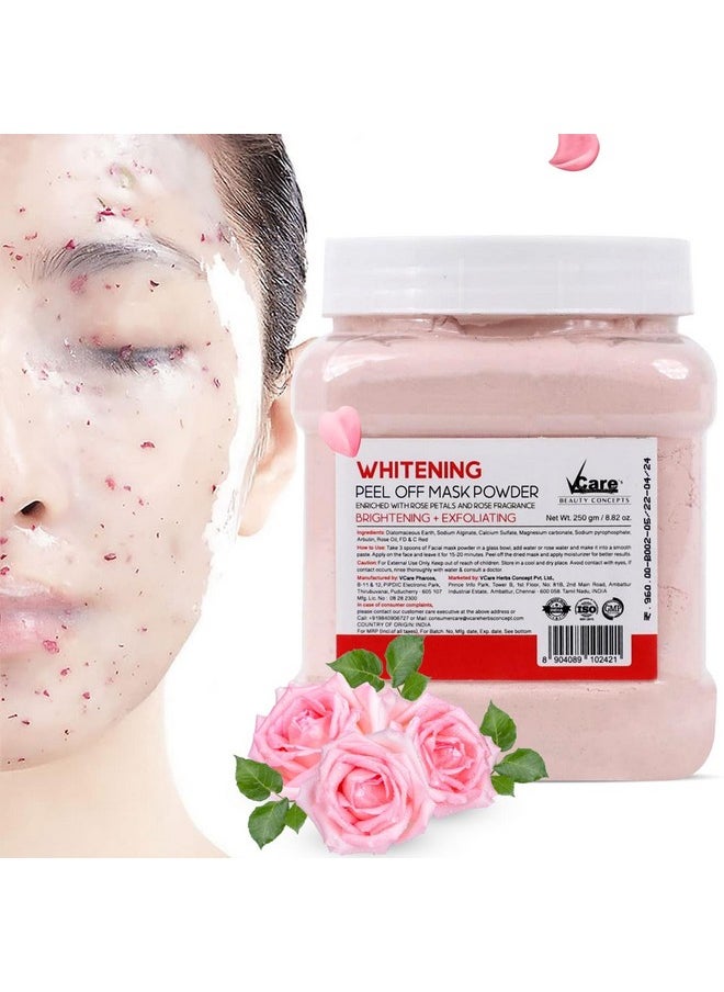 VCare - Jelly Whitening Peel Off Mask For Facials Skincare |Face Mask Powder 250G - Facial Skin Care Product For Women Smoothing, Moisturizing, Cleansing, Refreshing|Suits All Skin Types - Image 1