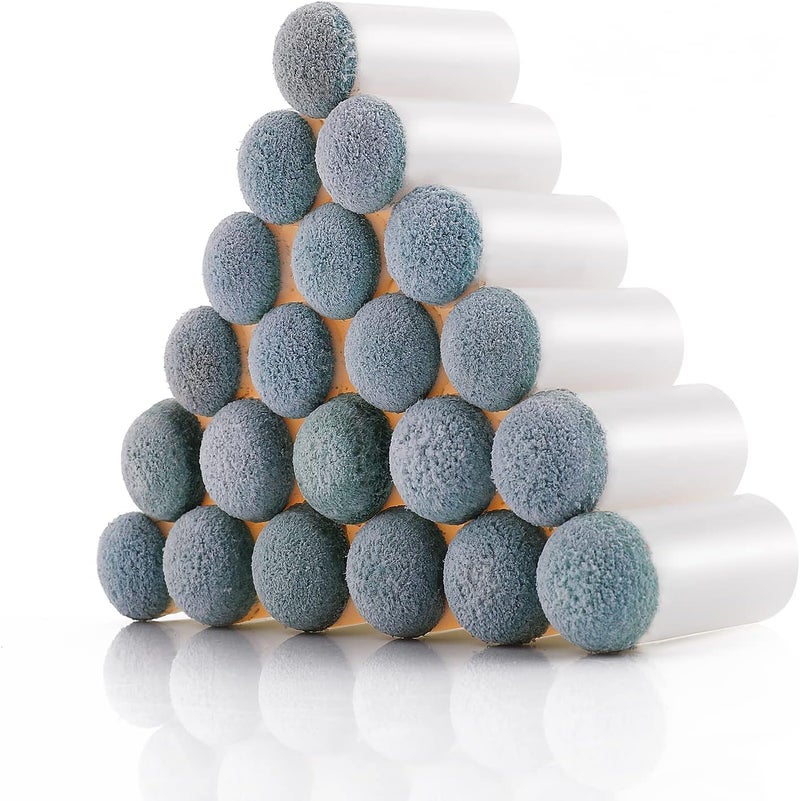 JBB 24 Pcs Pool Cue Tips Slip On Billiard Cue Tips for Pool Cue Sticks Replacement with Easy Installation, 12mm - Image 1