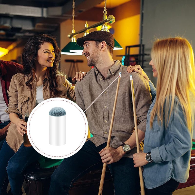 JBB 24 Pcs Pool Cue Tips Slip On Billiard Cue Tips for Pool Cue Sticks Replacement with Easy Installation, 12mm - Image 5