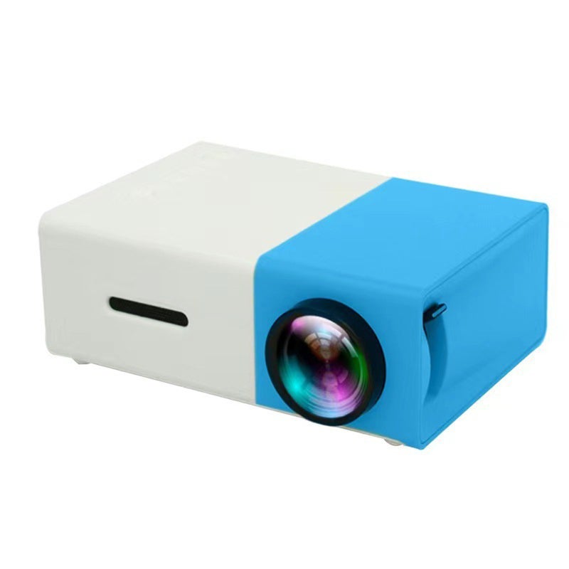Mini Projector: Blue, High Definition Display, WiFi Connectivity - Wall Projection Function for Home Theater, Outdoor Use and Travel - Image 1