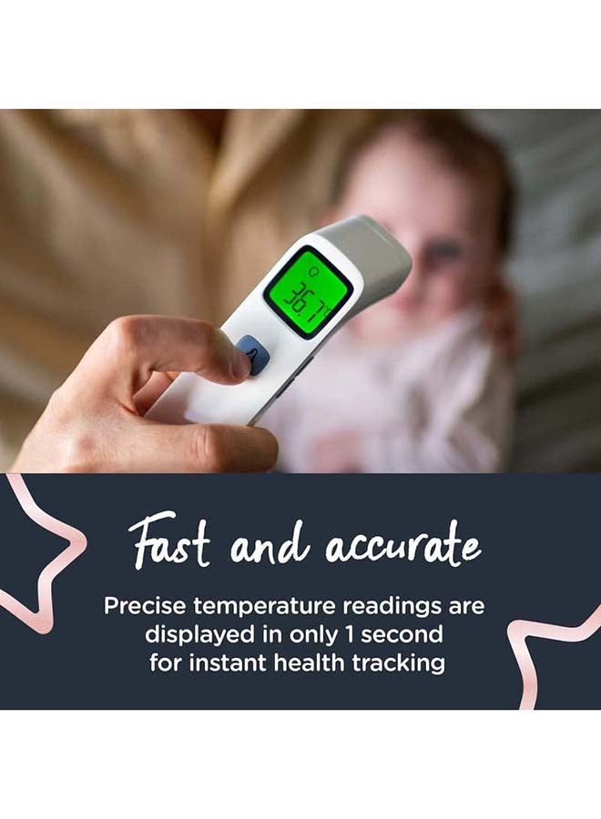 tommee tippee Notouch Infrared Forehead Digital Baby Thermometer, 1 Second Instant Readings In °C Or °F, Memory Function, 0M+ - Image 2