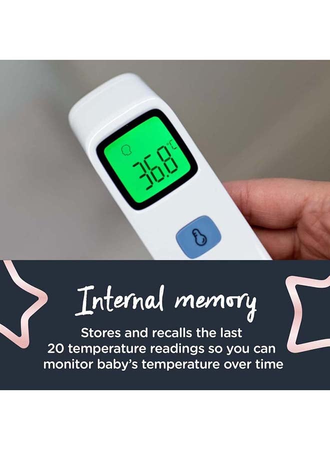 tommee tippee Notouch Infrared Forehead Digital Baby Thermometer, 1 Second Instant Readings In °C Or °F, Memory Function, 0M+ - Image 4