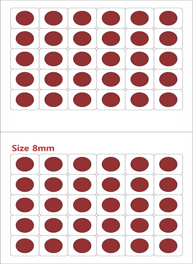 Vama Fashions Maroon Velet Big Round Bindi for Womens Bindi Stickers for Ladies (8MM Size,Pack of 600 Bindis) - Image 2