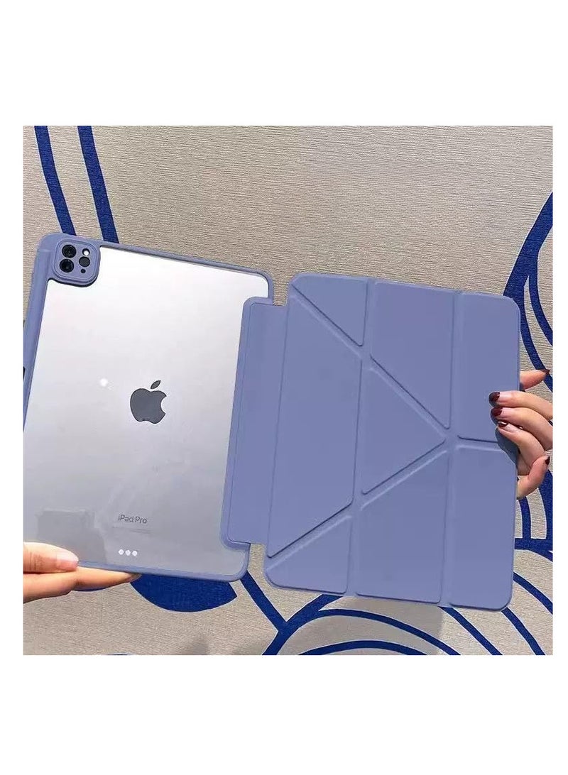 Case for iPad Pro 11 Inch air 5\10.9 with Pencil Holder, 5-in-1 Multiple Viewing Angles, Soft Clear Back Cover, Auto Wake/Sleep - Image 2