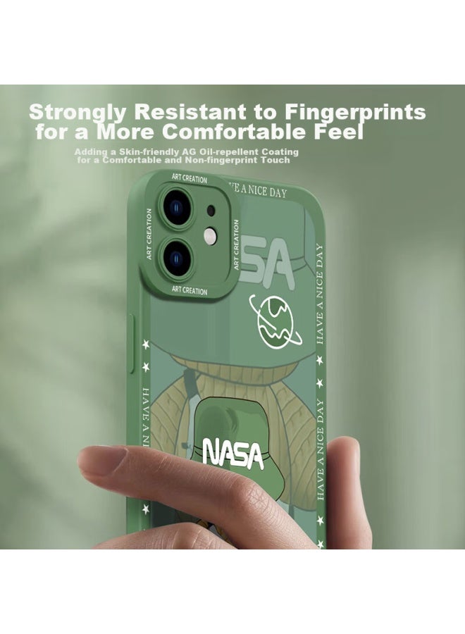 Neyaa Nai Xiao Ya Iphone 12 Case, Iphone 12 Protective Cover, Full Lens Protection, Silicone Shockproof, Ultra-thin, Creative Cartoon Simple Trendy Soft Case For Men And Women, Graphite Black - Image 3