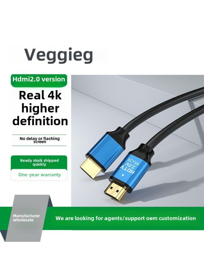 Weige Hdmi2.0 Hd Line Computer PS5 Monitor Notebook Projector Computer Hdmi4K Video Line-Color:20 M Vigor HDMI4K  - Image 2