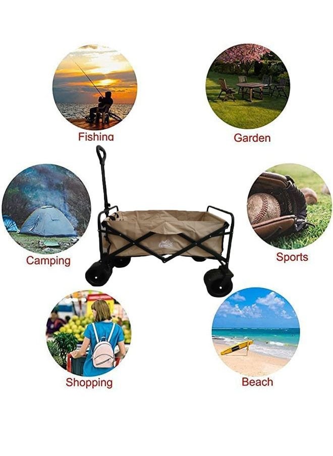 NKX Foldable Multifunctional Outdoor Wagon Shopping Cart  - Image 4