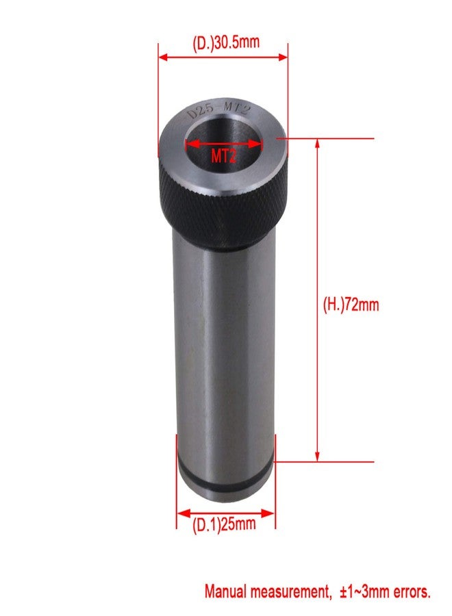 CNBTR 40 Chrome Steel MT2 Morse Taper Drill Sleeve Adapter Holder D25 Reducing Drill Sleeve for Lathe Milling - Image 4