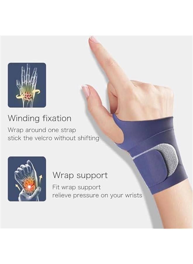 Wrist Brace Basic Sport Slim Carpal Tunnel Support -Thin Elastic for TFCC Tear -Wrist wraps for work/Tendonitis/Arthrits Pain, Lightweight, Fits Both Wrists(1,Pink)