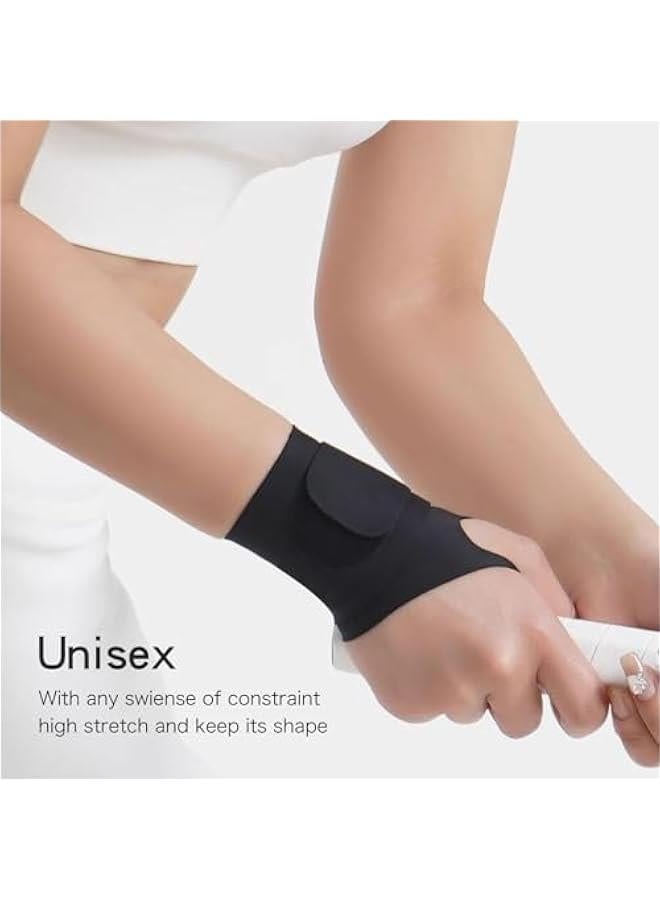Wrist Brace Basic Sport Slim Carpal Tunnel Support -Thin Elastic for TFCC Tear -Wrist wraps for work/Tendonitis/Arthrits Pain, Lightweight, Fits Both Wrists(1,Pink)