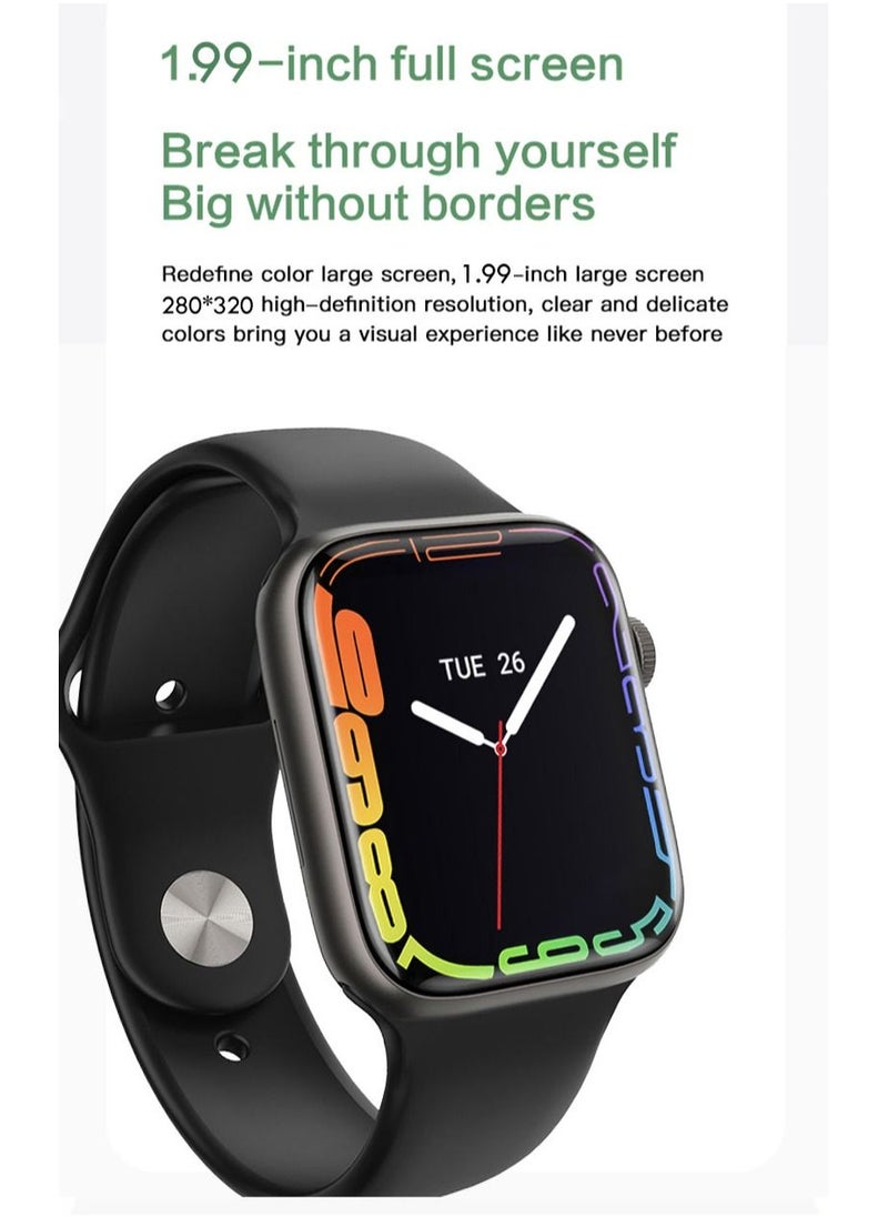 SAB - IW8 PRO smart watch-1.99 inch IPS full touch screen/wireless charging/support NFC/blood oxygen heart rate detection - Image 1