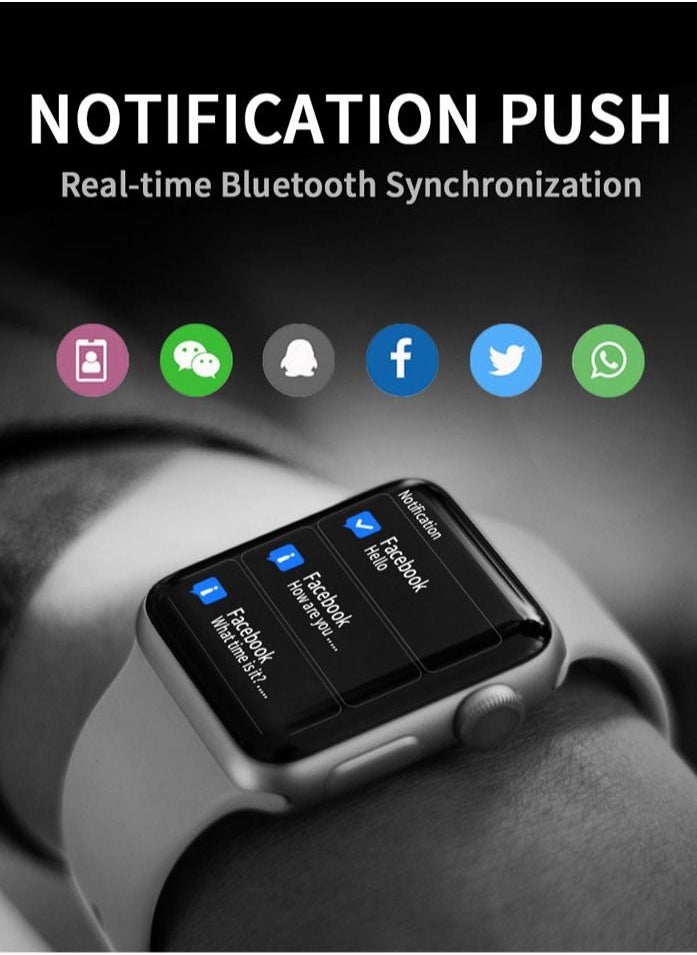 SAB - IW8 PRO smart watch-1.99 inch IPS full touch screen/wireless charging/support NFC/blood oxygen heart rate detection - Image 1