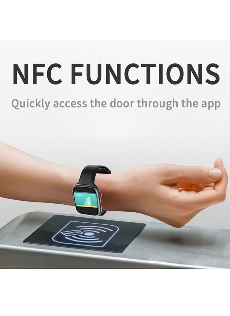 SAB - IW8 PRO smart watch-1.99 inch IPS full touch screen/wireless charging/support NFC/blood oxygen heart rate detection - Image 1