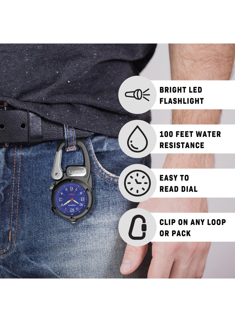 Dakota Dakota Mini Clip Microlight, Clip and Watch, Outdoor Gifts for Men and Women, Use for Fishing Hunting, and More, Watch LED Flashlight, Clip on Watch  - Image 3