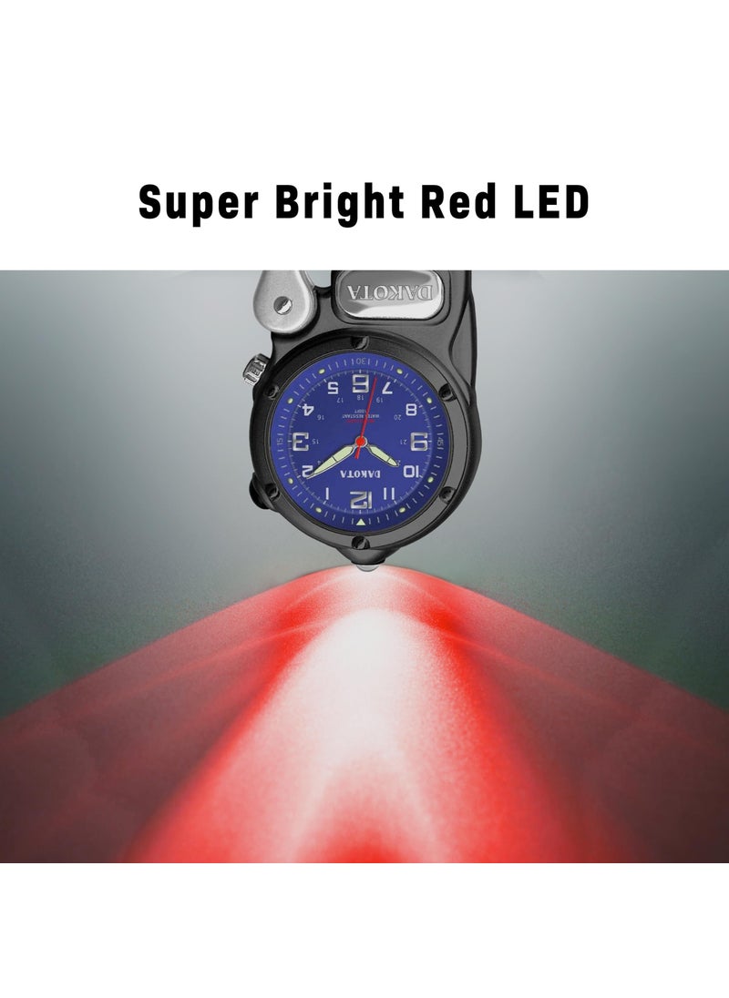 Dakota Dakota Mini Clip Microlight, Clip and Watch, Outdoor Gifts for Men and Women, Use for Fishing Hunting, and More, Watch LED Flashlight, Clip on Watch  - Image 4