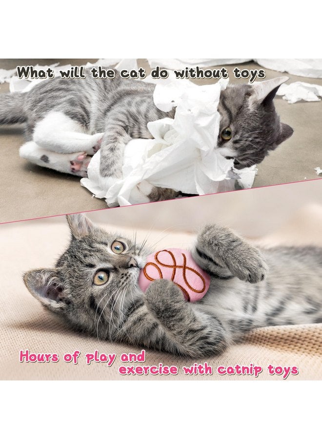 MALLMALL6 Catnip Toys for Cat - 5Pcs Chocolate Truffles Valentine’s Day Catmint Interactive Cat Toy for Indoor Cats, Soft Plush Cat Supplies, Kitten Teething Chew Kick Toy Set, Pet Gifts for Cat Lover - Image 5