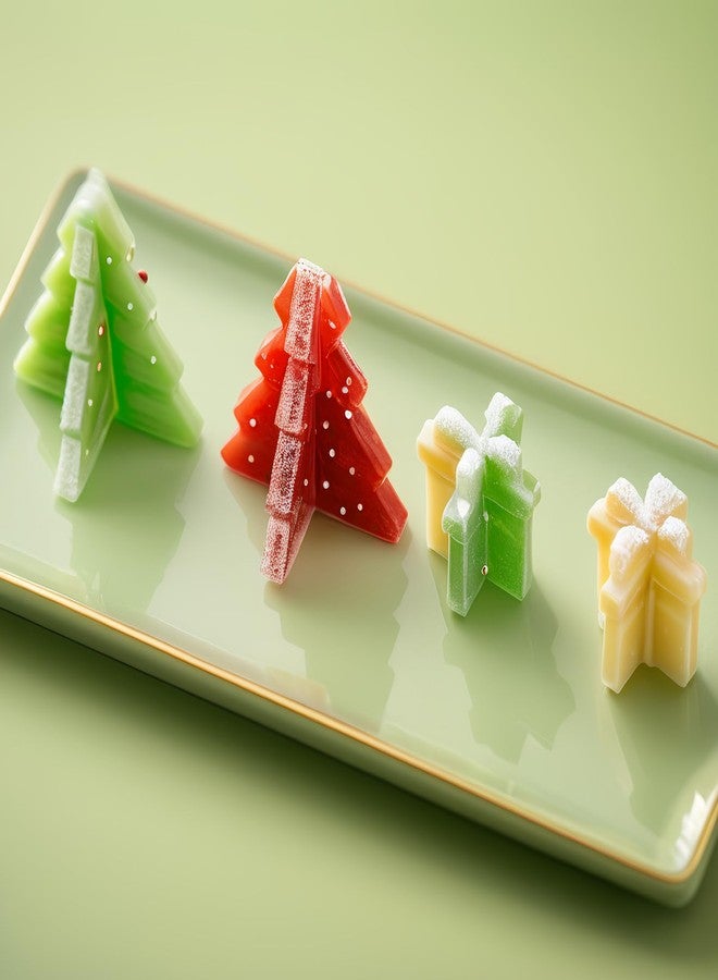 LLPMutu 2PCS Christmas Tree Silicone Molds 3D Christmas Molds Christmas Gift Candy Molds Christmas Tree Chocolate Molds Xmas Tree Baking Mold for Making Chocolate Gift Candy Cake Jello Ices Soap and Candles - Image 5