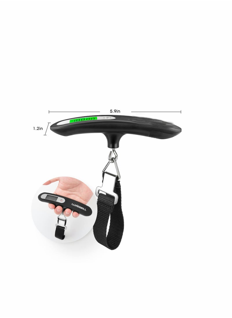 SYOSI - Digital Luggage Scale, Handheld Weight Scale 50KG, LCD Display Backlight Luggage Scale Portable Hook Electronic Scale Suitable for Travelers - Image 1