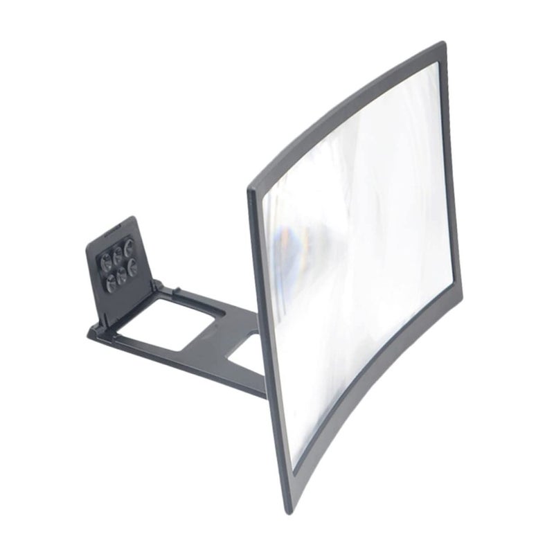 Curved Screen Magnifier For Mobile Phone Eye Protection Seniors Black - Image 2