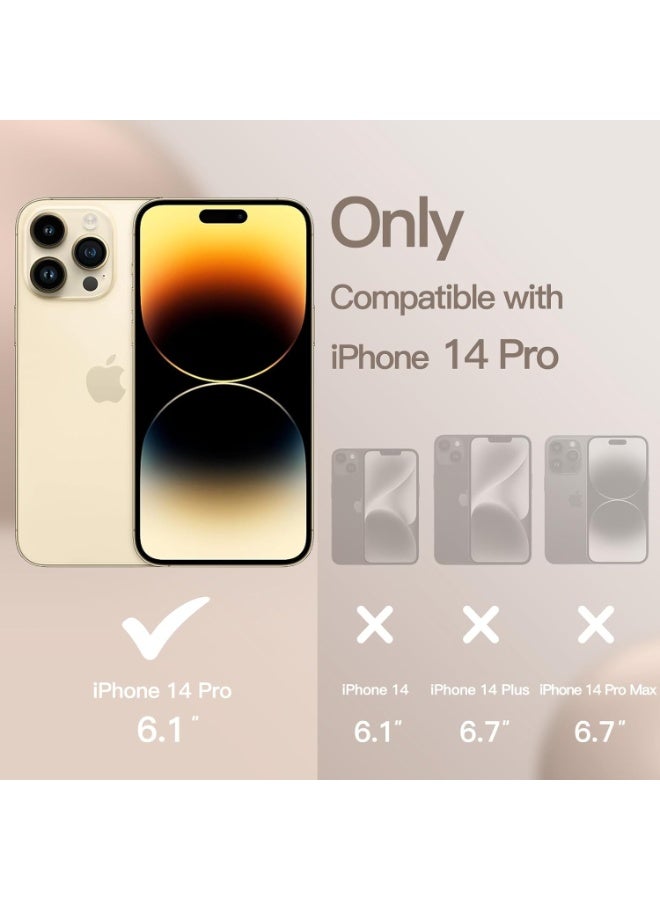 iPhone 14 Pro Silicone Case with Grip Strap & Kickstand Soft Design Cover For iPhone 14 Pro Vertical & Horizontal Stand Full Camera Protection Case For iPhone 14 Pro 6.1-inch - Image 2